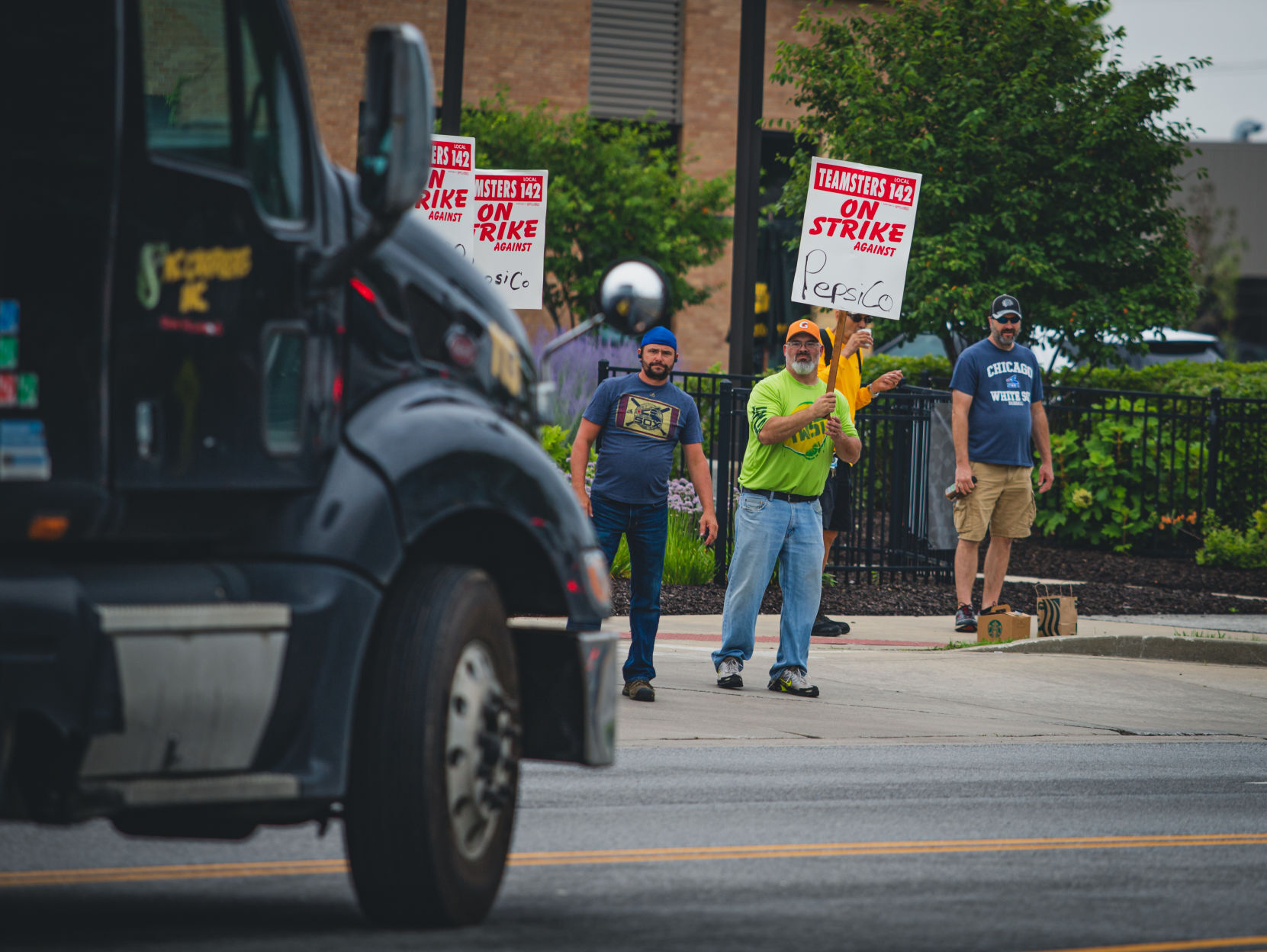 Pepsi drivers striking over potential five-fold increase in health care premiums